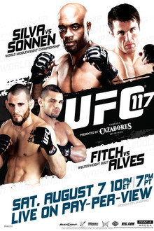 UFC 117: Silva vs. Sonnen poster