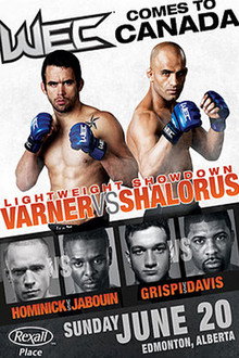 WEC 49: Varner vs. Shalorus poster
