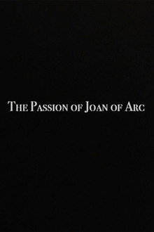 The Passion of Joan of Arc poster