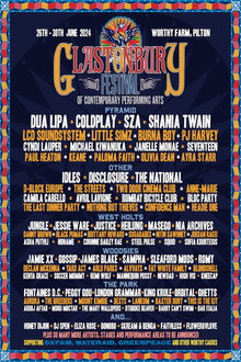 Glastonbury 2024 poster