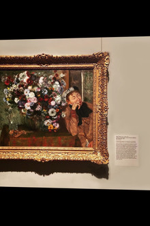 When A Woman Seated beside a Vase of Flowers after 154 years would get tired.