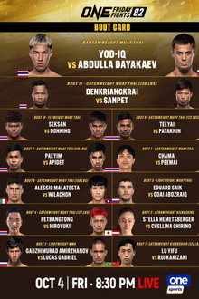 ONE Friday Fights 82: Yod-IQ vs. Dayakaev