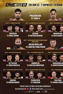 ONE Friday Fights 23: Paedsanlek vs. Kongklai