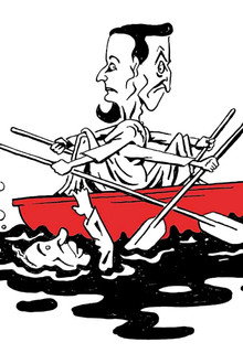 Ségo et Sarko sont dans un bateau...