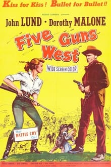 Five Guns West movie poster