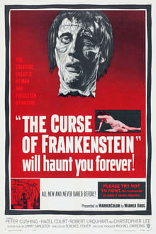 The Curse of Frankenstein movie poster