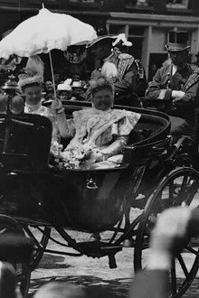 Feestelijk bezoek van H.M. de koningin Wilhelmina aan Rotterdam