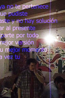 Quisiera no estar borracho para decirte lo que siento sin sentirme raro por ser humano