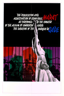 Poster do filme A Perseguição e o Assassinato de Jen-Paul Marat Desempenhados Pelos Loucos do Asilo de Charenton Sob a Direção do Marquês de Sade