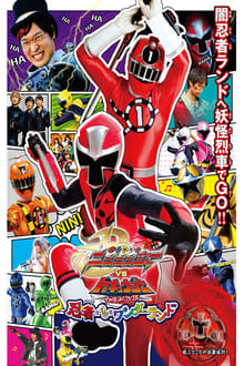 Poster do filme Shuriken Sentai Ninninger vs. ToQger the Movie: Ninjas in Wonderland
