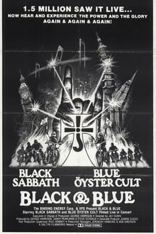 Poster do filme Black Sabbath & Blue Öyster Cult: Black and Blue