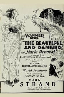 Poster do filme The Beautiful and Damned