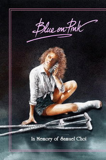 Blue on Pink