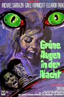 Grüne Augen in der Nacht