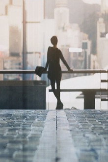 The Girl with the Black Umbrella
