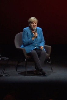 Angela Merkel im Gespräch