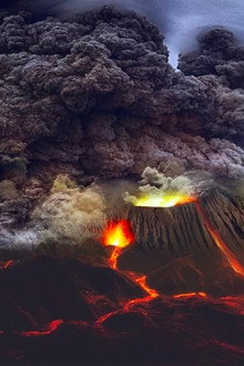 Réunion le volcan rouge