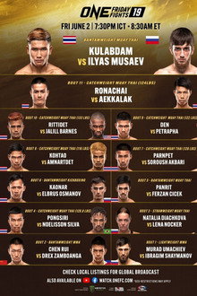 ONE Friday Fights 19: Kulabdam vs. Musaev