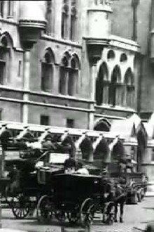 Leisurely Pedestrians, Open Topped Buses and Hansom Cabs with Trotting Horses