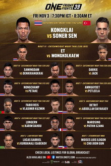ONE Friday Fights 39: Kongklai vs. Sen