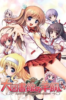 Poster da série Daitoshokan no Hitsujikai