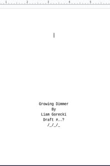 Growing Dimmer movie poster
