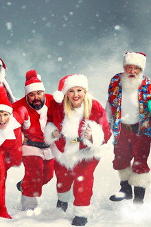 Santas in the Barn
