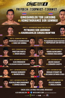 ONE Friday Fights 6: Gingsanglek vs. Kongthoranee