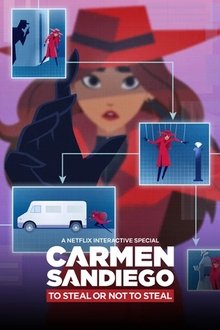 Poster do filme Carmen Sandiego:  Roubar ou Não, Eis a Questão