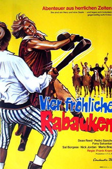 Vier fröhliche Rabauken