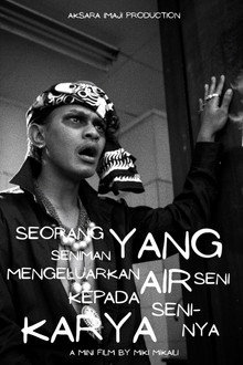 Seorang Seniman yang Mengeluarkan Air Seni Kepada Karya Seni-nya