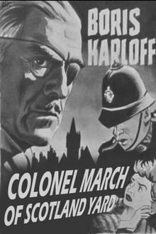 Colonel March of Scotland Yard tv show poster