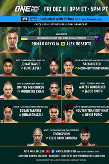 ONE Fight Night 17: Kryklia vs. Roberts