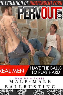 Male-Male Ballbusting