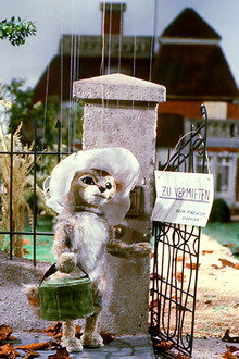 Augsburger Puppenkiste - Katze mit Hut