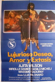 Lujurioso deseo, amor y éxtasis