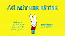 J'ai fait une bêtise
