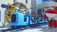 Le petit train de Santorin