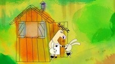 Dans sa maison un grand cerf