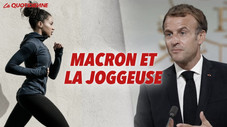 Macron et la joggeuse