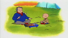 Caillou fait du camping