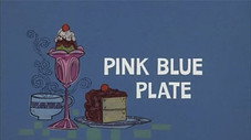 Pink Blue Plate