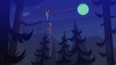 À pleine vitesse sous la pleine lune