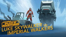Luke contre les quadripodes impériaux, commandant sur Hoth