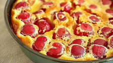 Nems de poulet et clafoutis aux cerises