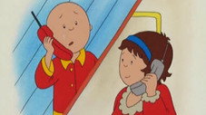 Caillou dort chez un ami