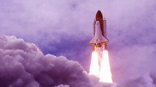 Une civile dans l'espace