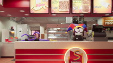 Mascarade au Fast Food