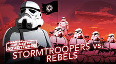Stormtroopers vs Rebelles, soldats de l'Empire galactique