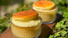 Soufflé au comté et risotto à la milanaise